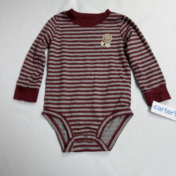 Carter's Striped Long Sleeve Bodysuit & Jogger Set Baby Boy Size 18 Months - Picture 2 of 7